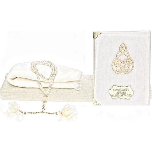 GREAT GIFT Mevlüt gift packageVelvet Covered Book of Yasin, Prayer Rug, Shawl, Pearl Rosary, Acetate Bo Box Gift FREE SHİPPİNG