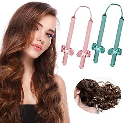 Heatless Curling Rod Headband No Heat Curls Ribbon Hair Rollers Sleeping Soft Headband Hair Curlers DIY Hair Styling Tools