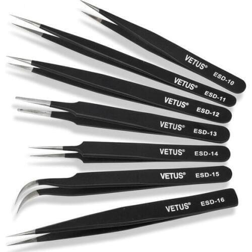 Precision Stainless Steel Anti Static forcep,Tweezer, Tweezers For Lab teaching/Repair Tools