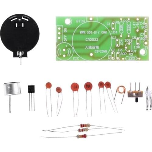 Simple DIY FM Wireless Microphone Parts Electronic Training Kit Hot Brand New And High Quality