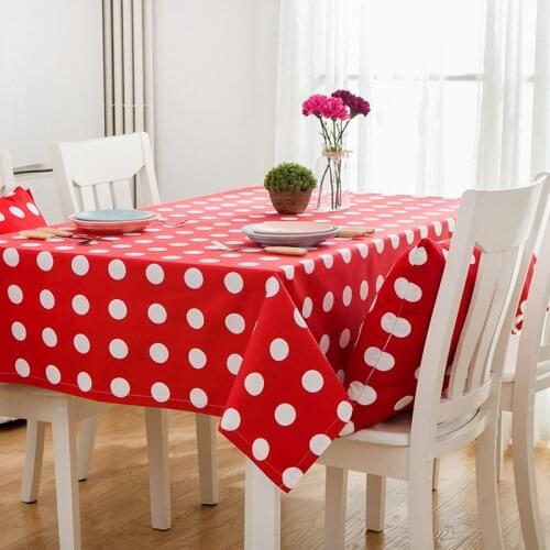 Dot Table Cloth Dinner Rectangular Round Tablecloth Home Kitchen Decor Fashion Table Cover Home Decor