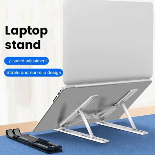 Adjustable Laptop Stand For Macbook Pro Huawei Portable Laptop Support Base Lapdesk Cooling Bracket Riser Notebook Stand Holder