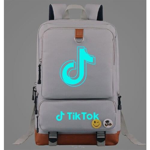 TIK TOK Backpack Women Mens School Bags Capacity Point Women Backpack Teenger Girls Boys School Bags Female Tik tok Mochilas