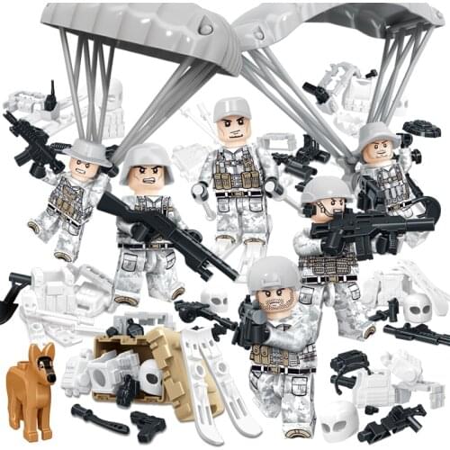 Special Forces Commandos, Riot Police Action Figures, Weapons, Secial Police Building Blocks Model