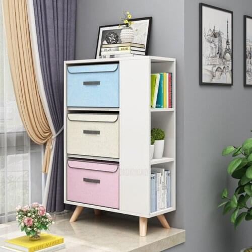 2/3 Layer Window Cabinet Storage Shelf Rack Bookcase Books Display Organizer Narrow Cabinet Living Room Shelf Home Furniture