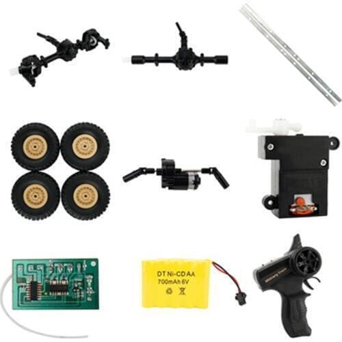 WPL B1 B14 B16 B24 C14 3853a1/16 R/C Military Truck Upgrade parts metal gear Axle shaft shaft cover Gear Fronnt Axle Bumper Tire