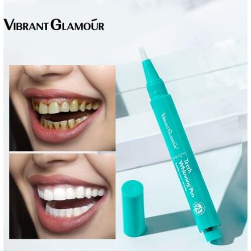 VIBRANT GLAMOUR Teeth Whitening Pen Cleaning Serum Remove Plaque Stains Dental Tools Oral Hygiene Tooth Gel WhitenningToothpaste