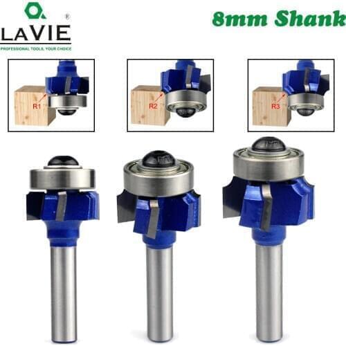 1pc 8MM Shank Z4 Corner Round Router Bit R1 R2 R3 Trim Edging Woodworking Milling Classical Cutter Bit for Wood