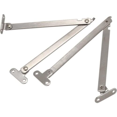 2 Pcs Metal Furniture Door Desk Lid Support Hinge Stay