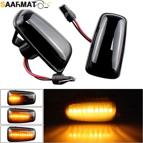 2x Dynamic Side Marker Flowing Turn Signal Led Side Repeater Light for Peugeot 106 306 406 806 EXPERT 1 2 for Fiat Scudo Ulysse