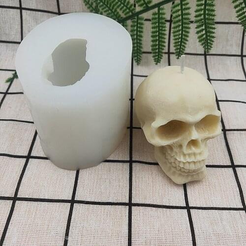 3D Scull Silicone Mold Handmade Cake Decorating Tools Kitchen Bakeware Candy Biscuits Chocolate Mould
