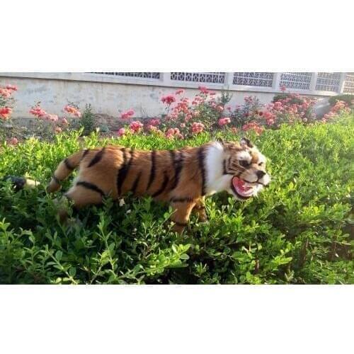 Big new simulation walking tiger model plastic&fur tiger doll gift 60x36cm a178