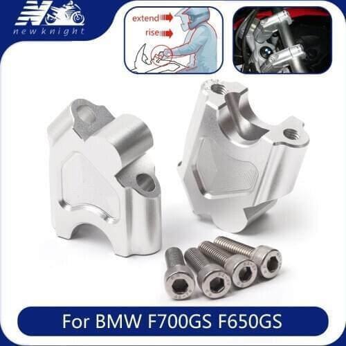 For BMW F700GS 2013-2017 F650GS 2008-2017 Handlebar Riser Extension Clamp Kit Handlebar Mount Brackets Motorcycle Accessories