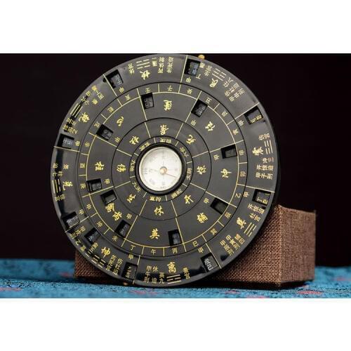 Geomantic master tool -Southeast Asia HOME OFFICE efficacious QIMEN YIJING Eight Diagrams FENG SHUI Compass LUO PAN +BOOK