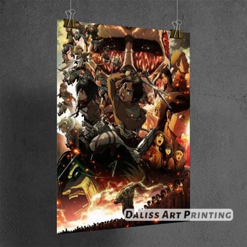 Canvas Anime Attack on Titan Pictures Home Decoration Paintings Poster HD Prints Wall Art Modular Living Room Framed