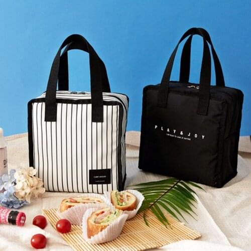 Insulated Lunch Bag For Women Man Kids Picnic Food to Keep Cold Student School Lunch Box Insulated Bag