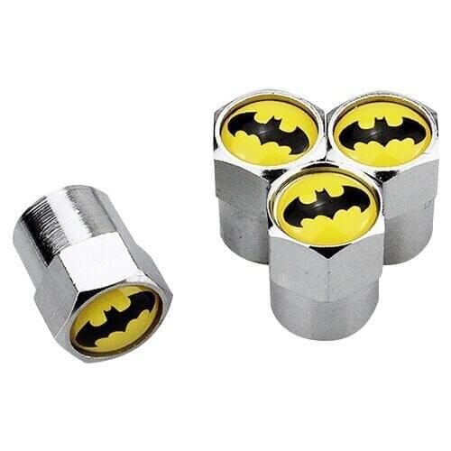 4pcs/set Alloy Bat Pattern Car Tire Wheel Valve Caps Dust proof Stem Air Port Covered for Bicycle Motorcycle Accessories for VW