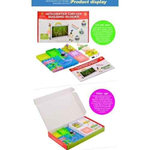 Electronic constructor building block designer kits for kids,discover electronic science project circuit kit education block
