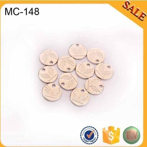 MC148 Accepted logo engraved jewelry tag charm metal name tags bracelet tags