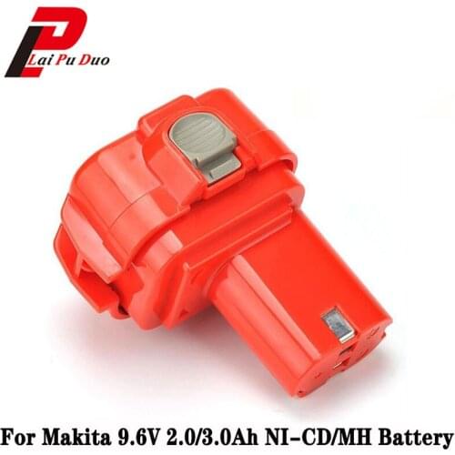 Ni-CD/MH power tool replacement battery 2.0 3.0Ah 9.6V for Makita Drill:6207DWDE,9102,192638-6,6503DWFE,6908D,9100A,6909DWDE