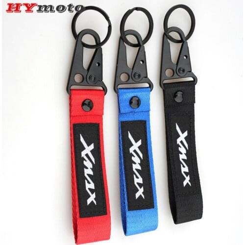Newest Motorcycle CNC Accessories Double-Sided Embroidery Keychain Key Ring Chain Keyring For Yamaha Xmax X-MAX 125 250 300 400