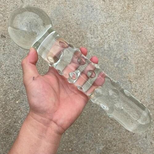 Huge Butt Plug Crystal Glass Dildos Masturbator Realistic Dildo Penis Large G-spot Anal Plug Adult Sex toys for Woman Female 18