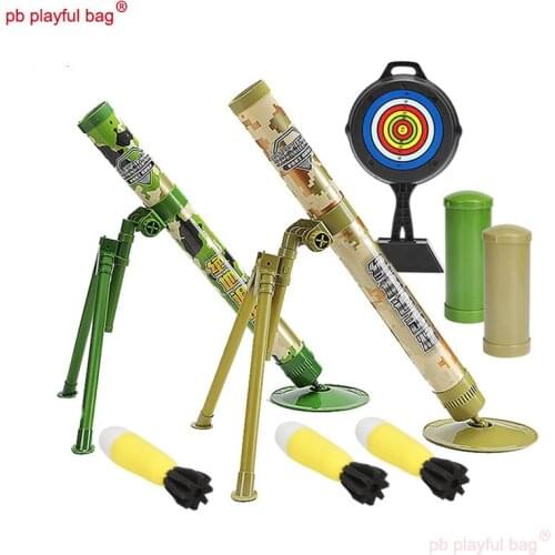 PB Playful Bag Childrens Outdoor Sport Toys Jedi mortar Electric Interaction Game Sponge shell Military Model Gifts ZG32