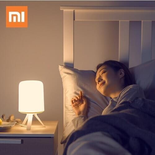 Xiaomi Youpin Smart Home Bedside Lamp Minimalist Hazy Design Colorful Atmosphere Light Dimmable Night Light Work With Mijia App
