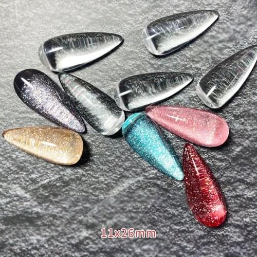 10pcs Transparent Glass Gel Nail Art Display Nail Color Board Manicure Tools nail holder nail polish holder nail polish organize