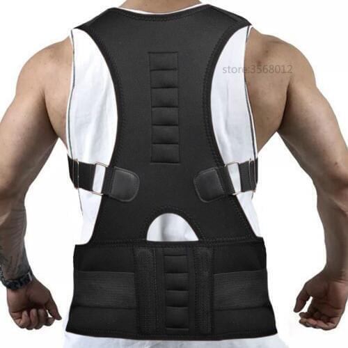 Adjustable Spine Stretch Lumbar Support Elastic Posture Belts Neoprene Shoulder Back Brace Posture Support Corsets for Men Women