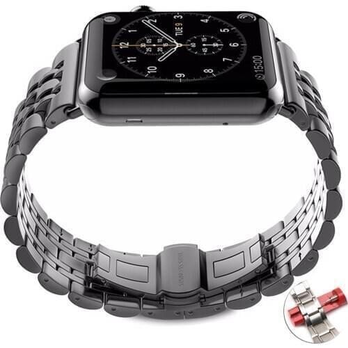 Stainless Steel Strap For Apple watch band 6 se 5 4 3 metal Link Bracelet belt iwatch band 38mm 40mm apple watch band 44mm 40mm