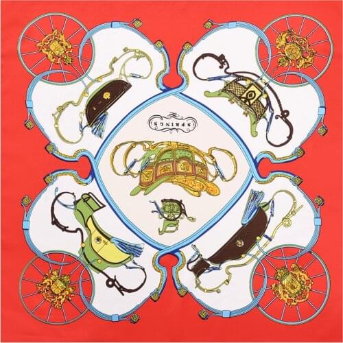 100*100cm TOP Silk superior carriage Scarves Women Foulard Square Hijab Scarf Ladies Shawl wrap muffler pareo female hijab