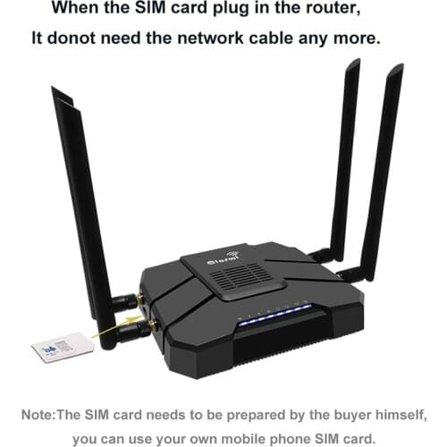 Sim Card Wifi Router With 3G 4G Modem AC1200 512MB Dual Band Gigabit WiFi Repeater 1 WAN 4 LAN 802.11AC Wireless Wi Fi Router