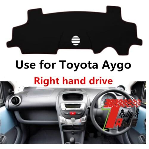 TAIJS Factory Casual Simple Sport Polyester Fibre Car Dashboard Cover For TOYOTA Aygo Right Hand drive