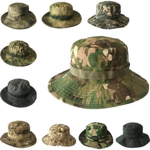 FIRECLUB tactical camouflage outdoor hat casual men women sports cap shade fishing cap army military hiking hat L(58-60cm)