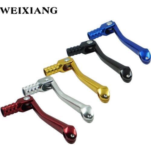 Universal 10-11mm Motorcycle Folding Aluminum Gear Shift Lever Fit For 50/110/125/150/250cc ATV Dirt Bike Pit Bikes