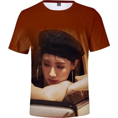 High Quality GI-DLE 3D T shirt Men/Women Fashion Casual K-pop Hip Hop T-shirt 3D Print (G)I-DLE Short T-shirts Tees Clothes