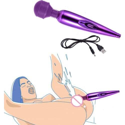3 Color Female Magic Wand G Spot Vibrator Powerful Body Massage Stick AV Vibrators For Women Clitoris Stimulator Adult Games
