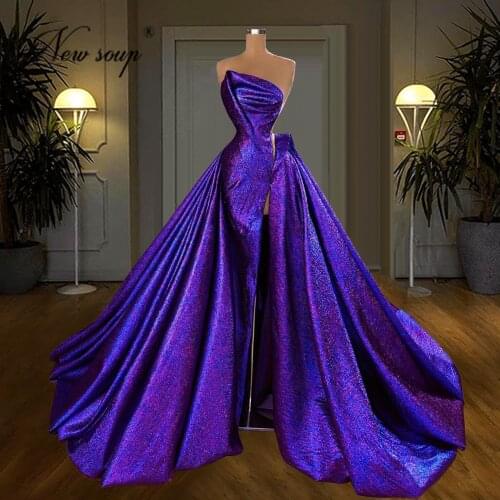Dubai Arabic Evening Wear Gowns Sexy Prom Dresses 2021 Middle East Long Celebrity Party Dress With Long Train Robe De Soiree