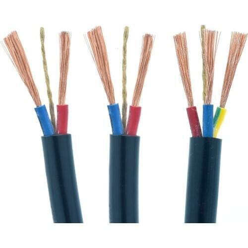 10 Meters RVV Meter Wire and Cable 2 Core 3 Core 1 / 1.5 / 2.5 / 4 mm Waterproof Copper Clad Aluminum Power Cord Sheath Wire
