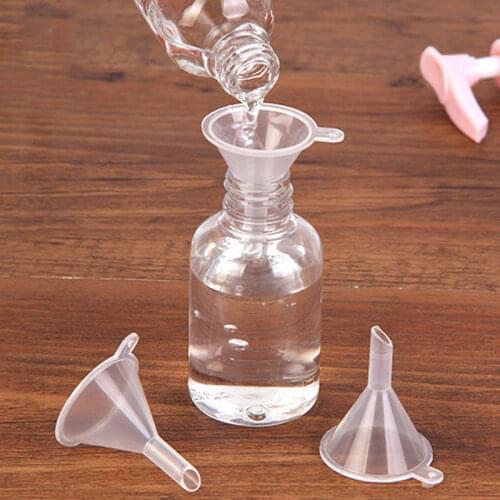 10 Pcs/lot Plastic Small Mini Funnels for Perfume Liquid Labs Specialty Tool School Student Experimental Practice Supplies