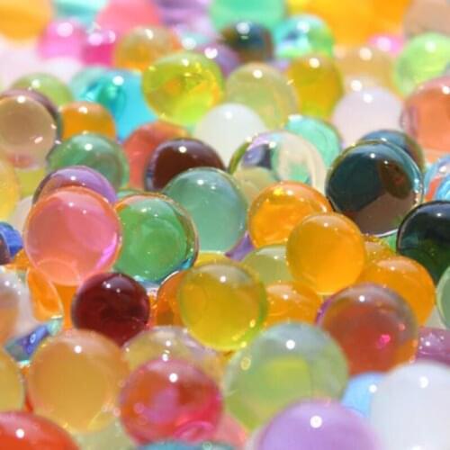 1000/5000pcs/bag Multi Colors Crystal Soil Mud Grow Up Water Beads Cute Hydrogel Magic Gel Jelly Balls For Vase Decor 5z