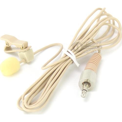 3.5mm Jack Screw Lockable Tie Clip on Lapel Microphone Lavalier Mic Mike For Wireless Bodypack EK SK EW 300 500 100 135 G3 G2 G1