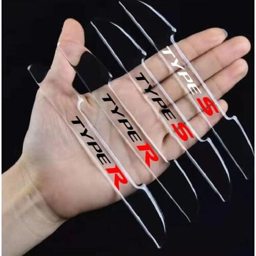 4pcs car door anti-collision strip decoration modification For Honda Type-R Type-S car Accessories styling sticker