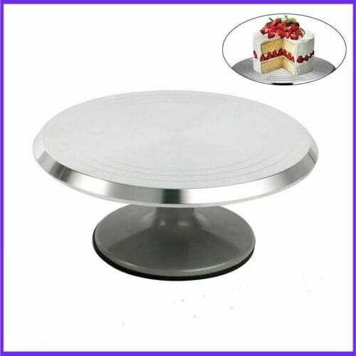 Aluminium Alloy 12 Inch Revolving Cake Decorating Turntable Stand Cream Cupcake Stand Table Baking Tool