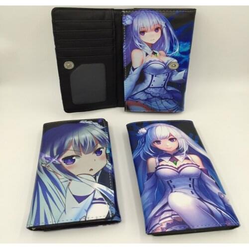 Anime Re:Zero Kara Hajimeru Isekai Seikatsu Emiria Multifunction Long Wallet/Purse with Button (PHBW_25)