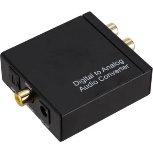 Audio Converter To Analog Stereo Audio Left/Right Soundtrack Converter Adapter 3.5Mm Jack Output