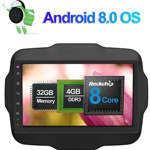 10.1 Inch Android 7.1/8.0 IPS Screen Car Radio Stereo GPS Navigation Head Unit For Jeep Renegade 2015 Up Car Video Multimedia