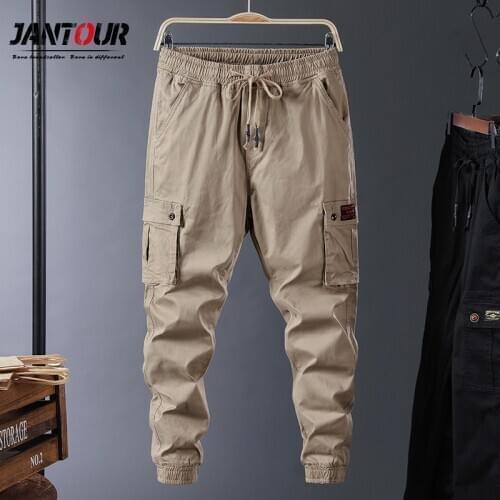 Brand Men Clothing Streetwear 2020 Autumn Winter Cargo Pants Men Pantalon Homme Letter Print Tactical Pants Oversize S-7XL