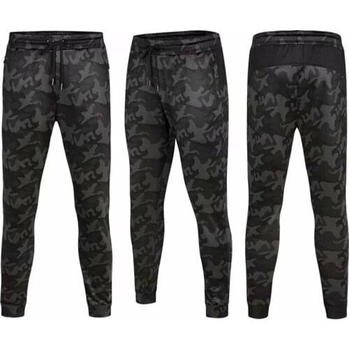 Camouflage Men outdoor sports Pants Running Training Pants With Zipper Pocket Jogging Fitness Gym Workout Pants For Man